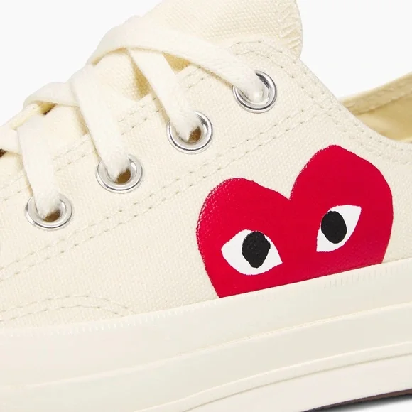 Comme des Garçons PLAY Converse Chuck Taylor All Star Peek-A-Boo Low-Top Sneaker - Picture 5 of 10